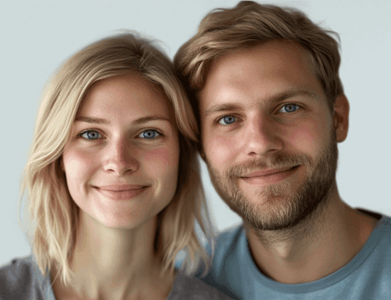 paar nach der augenlaserbehandlung