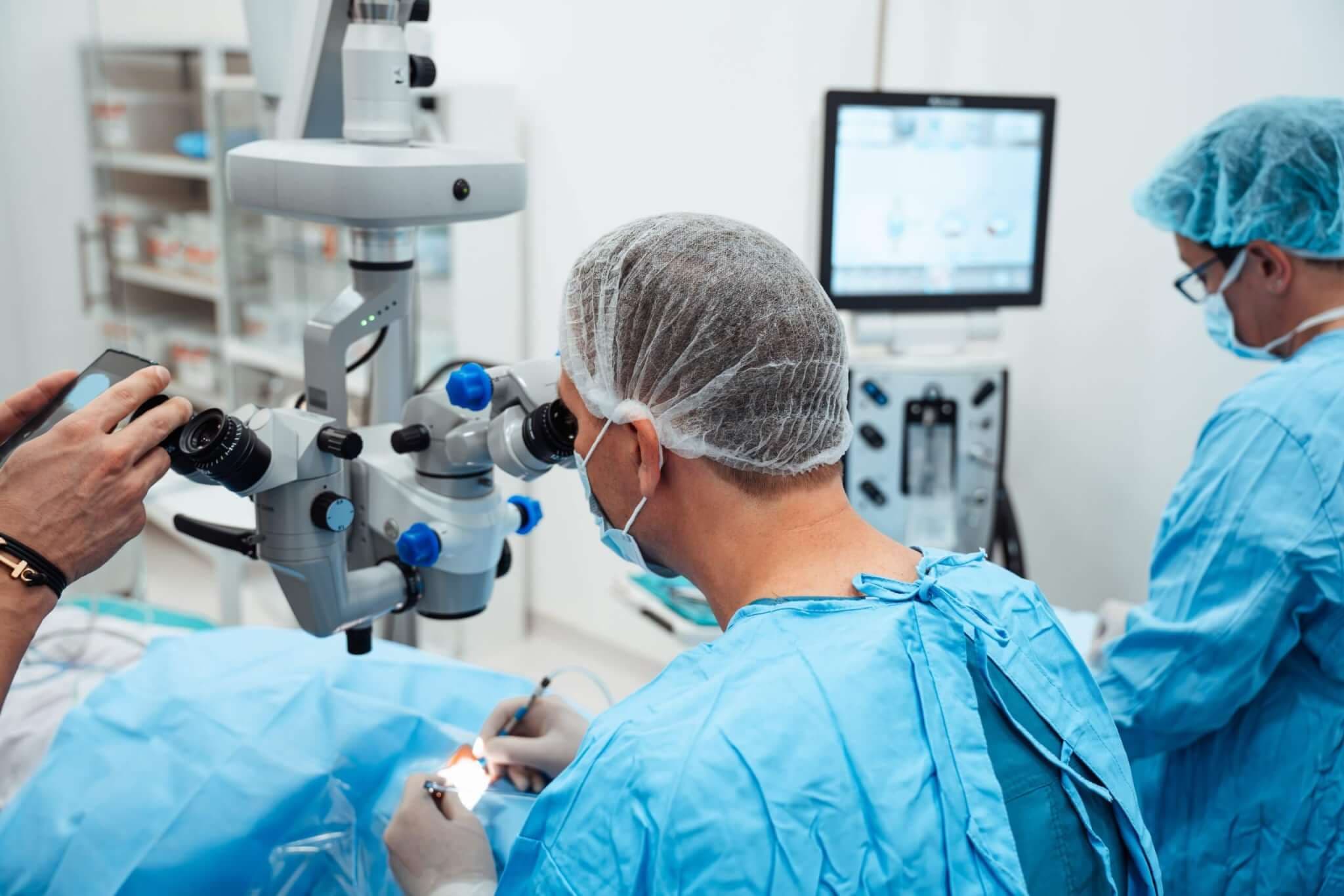 Augenlasern Op, Op Saal